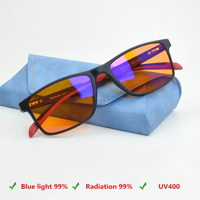 Роскошные очки TR90 551 с блокировкой синего света компьютерные для мужчин и женщин