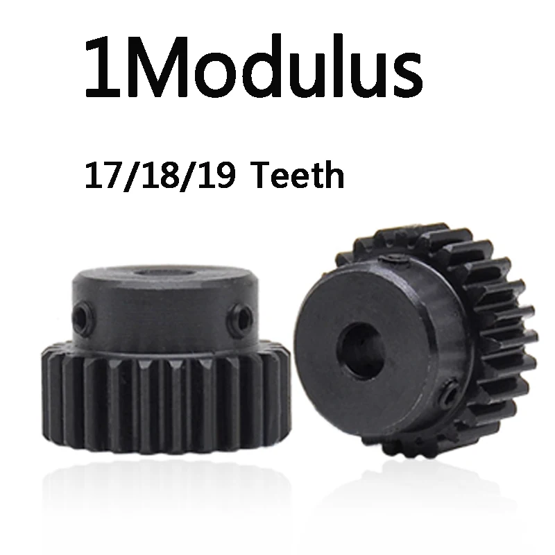 

2pieces 1M17T 1M18T Spur Gear 1 Modulus 17/18/19Teeth 1M19T Metal Motor Boss Gear Inner Hole 5/6/6.35/7/8/10/11mm