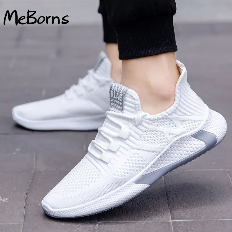 Дышащая Спортивная обувь для бега из сетчатого материала модная мужская в