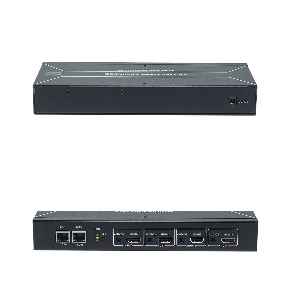 Портативный IP-видеокодер 1080P HD H264 H265 с поддержкой AAC MP3 Audio TS RTSP RTP и Wowza, с веб-управлением (art.: 3920dbe470dac) - 3920dbe470dac