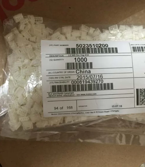 

Соединители 5023510200 корпуса 502351-0200 клеммы ОБЖИМНАЯ головка разъема оригинальной части