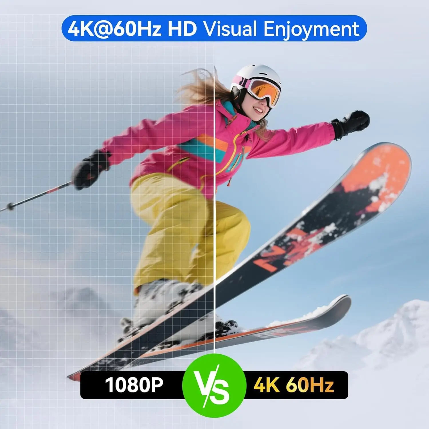 Фото HDMI KVM-переключатель для 2 мониторов и 4 компьютеров, 4K@60Hz/8K@60Hz, с имитацией EDID, 4-портовый KVM-коммутатор для двух мониторов с 4 портами USB 3.0 №3