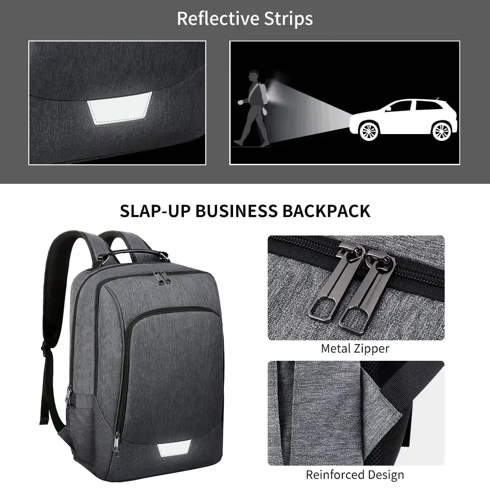 Anti Theft Business Laptop Backpack with USB Charging Port Fits 17 inch Laptop,  Business Laptop Backpack Water Resistant Travel