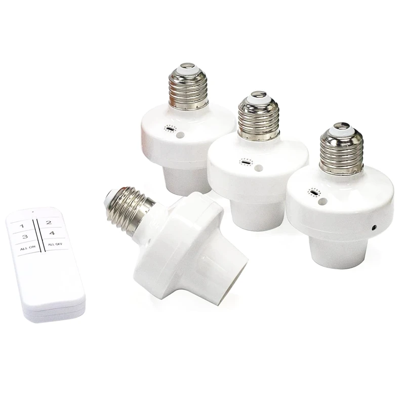 

Remote Control Light Socket Zigbee Smart Light Holder WIFI Intelligent Voice Light Socket White