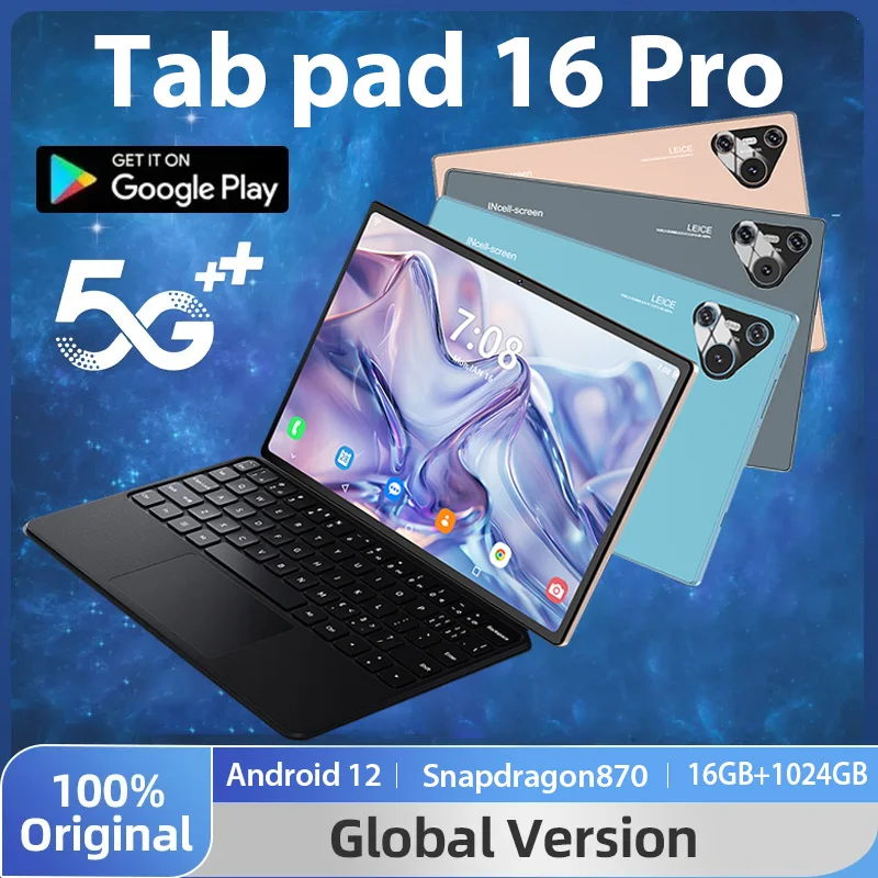 Планшет Pad 16 Pro, 2024 мАч, 10000 дюйма, 16 ГБ + 1 ТБ | AliExpress