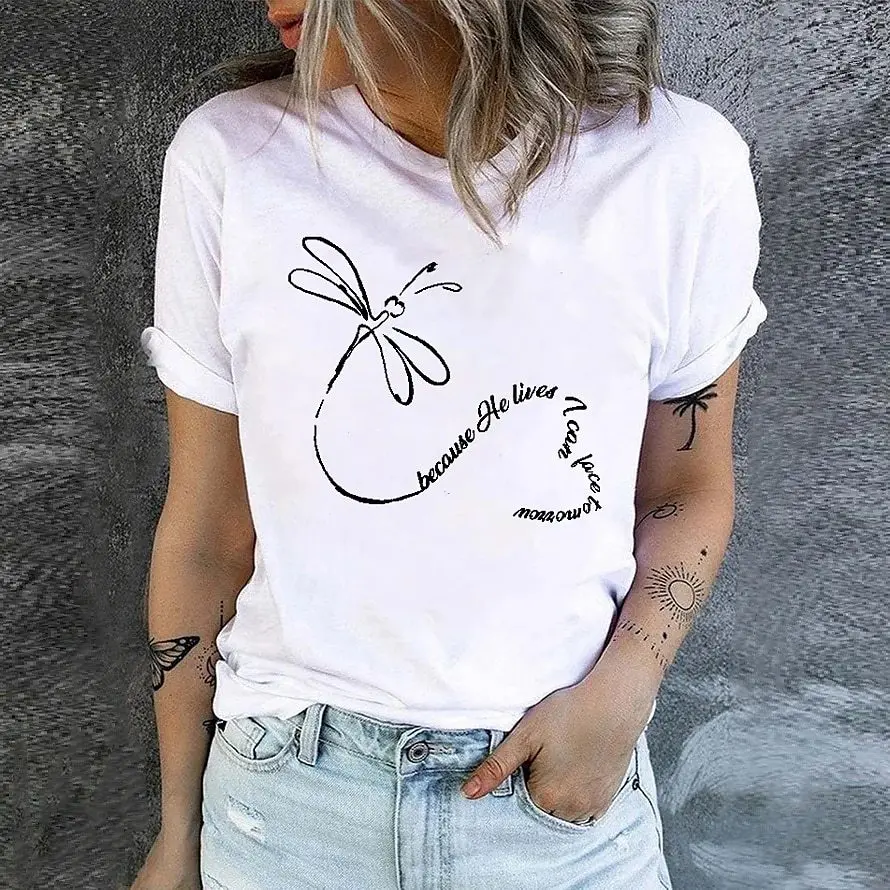 

Simple Women's T-shirt 3D Animal Print Tee Fashion Round Neck Summer Short Sleeve Loose Streetwear Female Clothes Casual Top