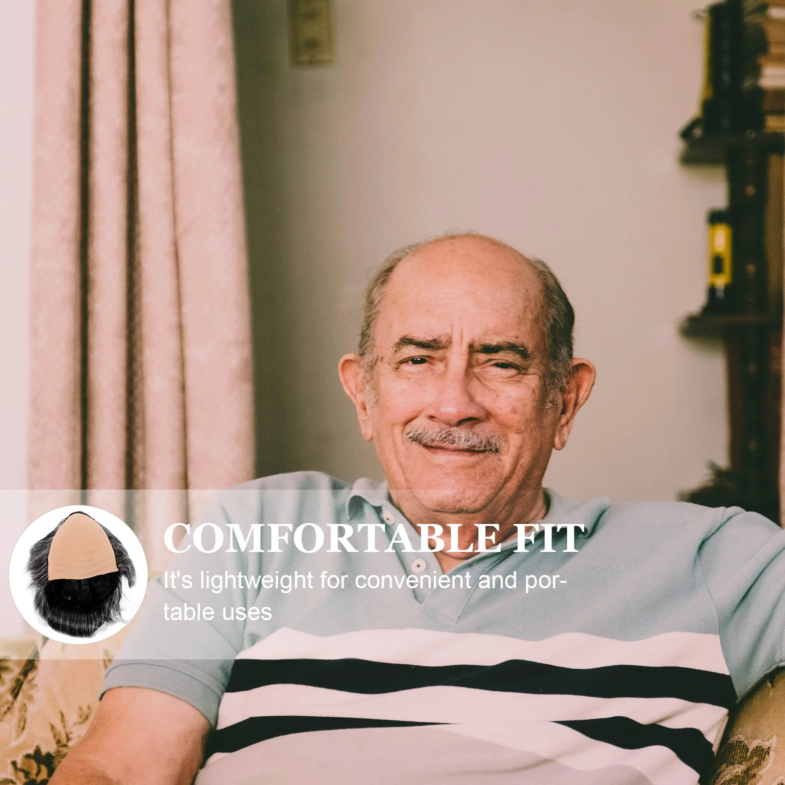 Мужские парики костюм старика взрослый забавный для лысых шапок химическое