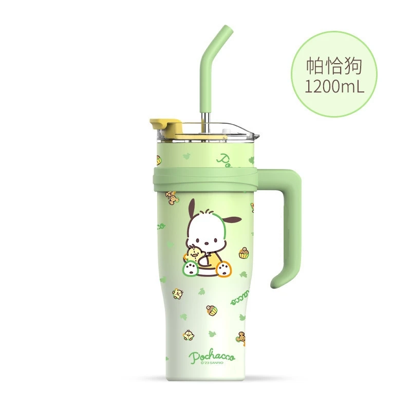 Sanrio Hello Kitty 1200 мл Термос бутылка Kuromi изоляционная чашка My Melody Sippy чашки для воды