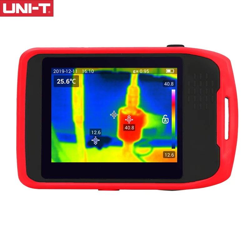 

UNI-T UTi120T Карманный емкостный сенсорный тепловизор изображение слияние высоких и низких температур отслеживание WIFI