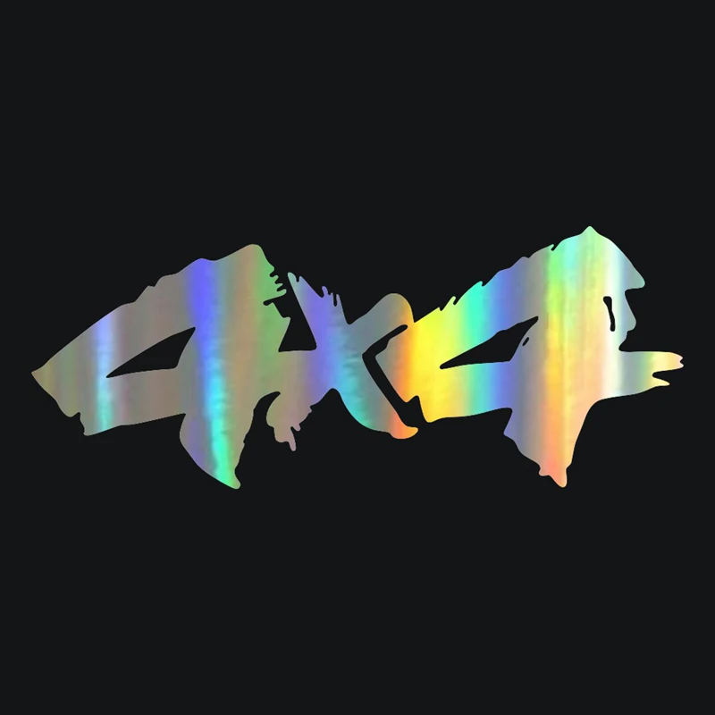 

Автомобильная Наклейка 3D 13,5*5,5 см 4X4 интересная наклейка для внедорожника на автомобиль мотоцикл Светоотражающая лазерная наклейка Наклейка 3D Стайлинг автомобиля