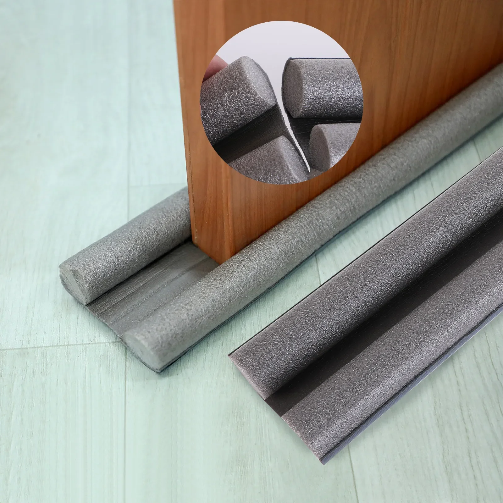 

Windproof Seal Strip Draught Excluder Stopper Door Bottom Guard Double Protector Doorstop Dust-proof Blocker Sealer Soundproof