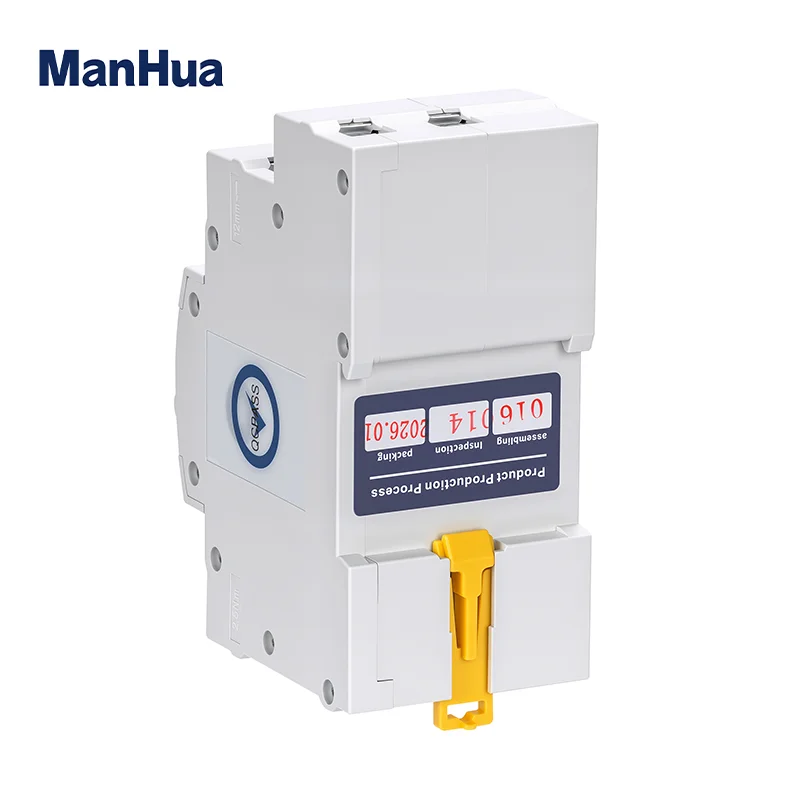 Автоматический переключатель ManHua Dual Power MES1-63NS2P, 220В, 63А, 2 полюса, электрический выключатель типа PC, для бытового использования, на DIN-рейку (art.: 3920d7ca2af32) - 3920d7ca2af32
