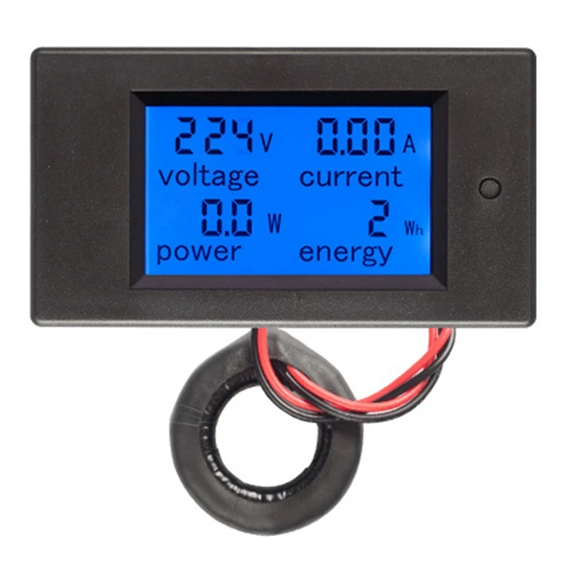 

Digital AC80-260V 100A Volt Amp Meter with Transformer Coil AC 220V Voltage Current Indicator Power Meter 220V
