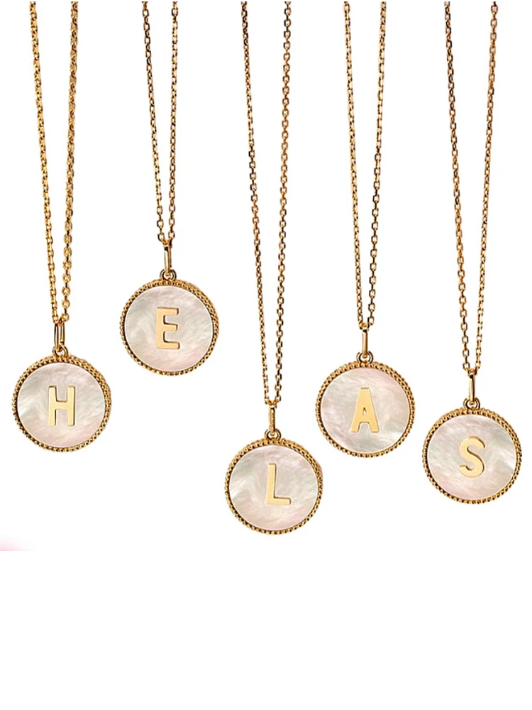 Ma Junyan Same Sle Глубоководное белое ожерелье с подвеской в виде рябчика и буквы