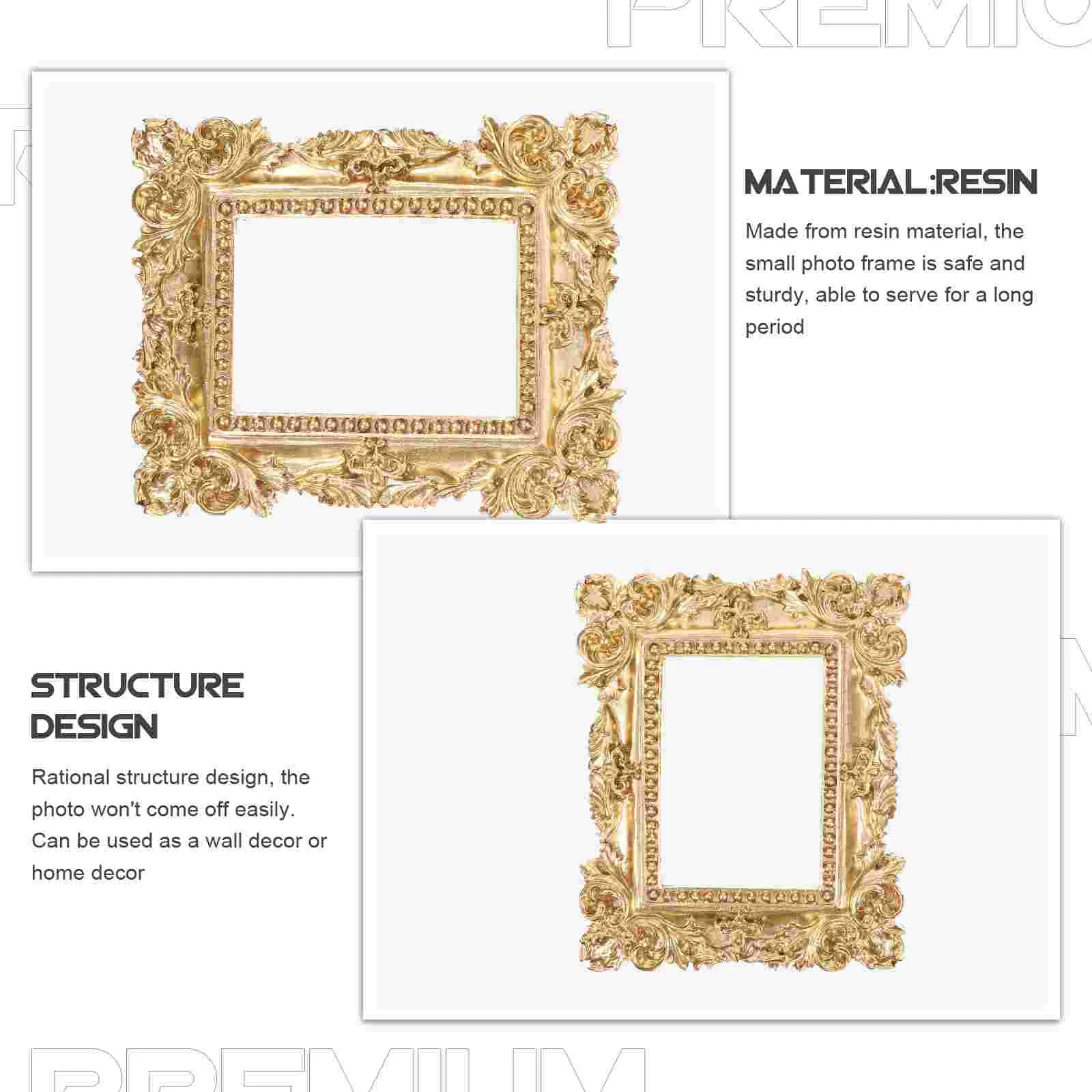 Украшение из смолы мини-рамки для фотографий миниатюрный фон реквизит дисплей