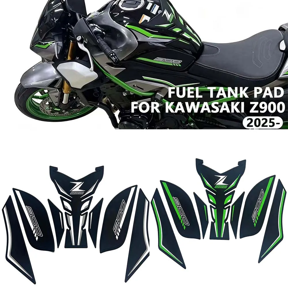Фото Новые аксессуары для мотоцикла Kawasaki Z900: Противоскользящие накладки на топливный бак Z900 2025 – Модификация и защита №1