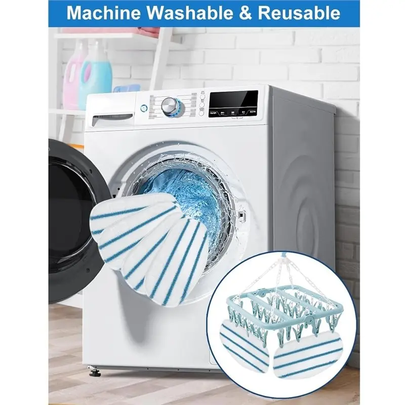 Фото AC93-для паровой швабры Pursteam Thermapro 10-в-1 и паровой швабры Thermapro - 8 шт. сменных насадок из микрофибры для паровой швабры, Pur Steam №4