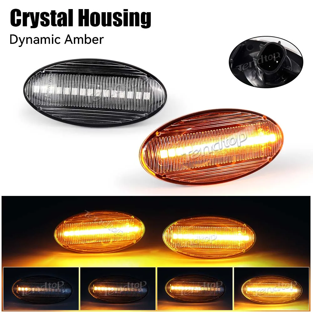 2 шт. для Subaru Forester светодиодный повторитель указателей поворота последовательный свет мигающий боковой габаритный фонарь для Subaru Impreza 2008-2019