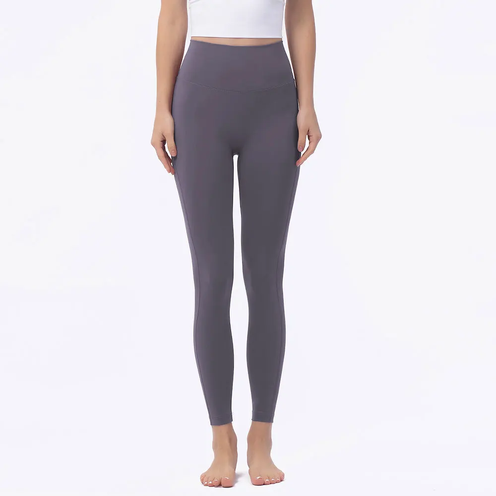 Yoga Peached Pants No Front Seam Leggings Sports Workout Push Up Tights for Women Clothing Sportswear Woman Gym Running Leggins