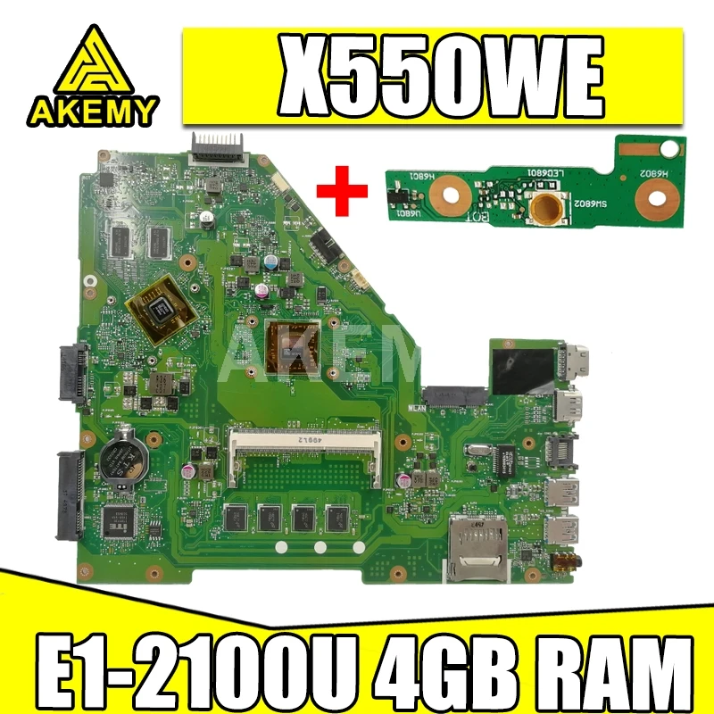 

Материнская плата Akemy X550WE для Asus D552W X552WE X550W X550WE