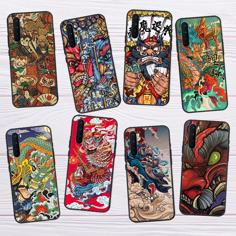 Dragon Tiger Ghost для Realme 10 Pro Plus GT Neo 5 3T C55 C35 C33 C31 C30 C21Y OnePlus 11 Nord CE 2 3 Lite чехол