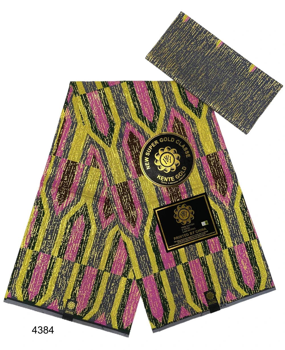 Хлопчатобумажная ткань Kente с африканским восковым принтом для женского платья