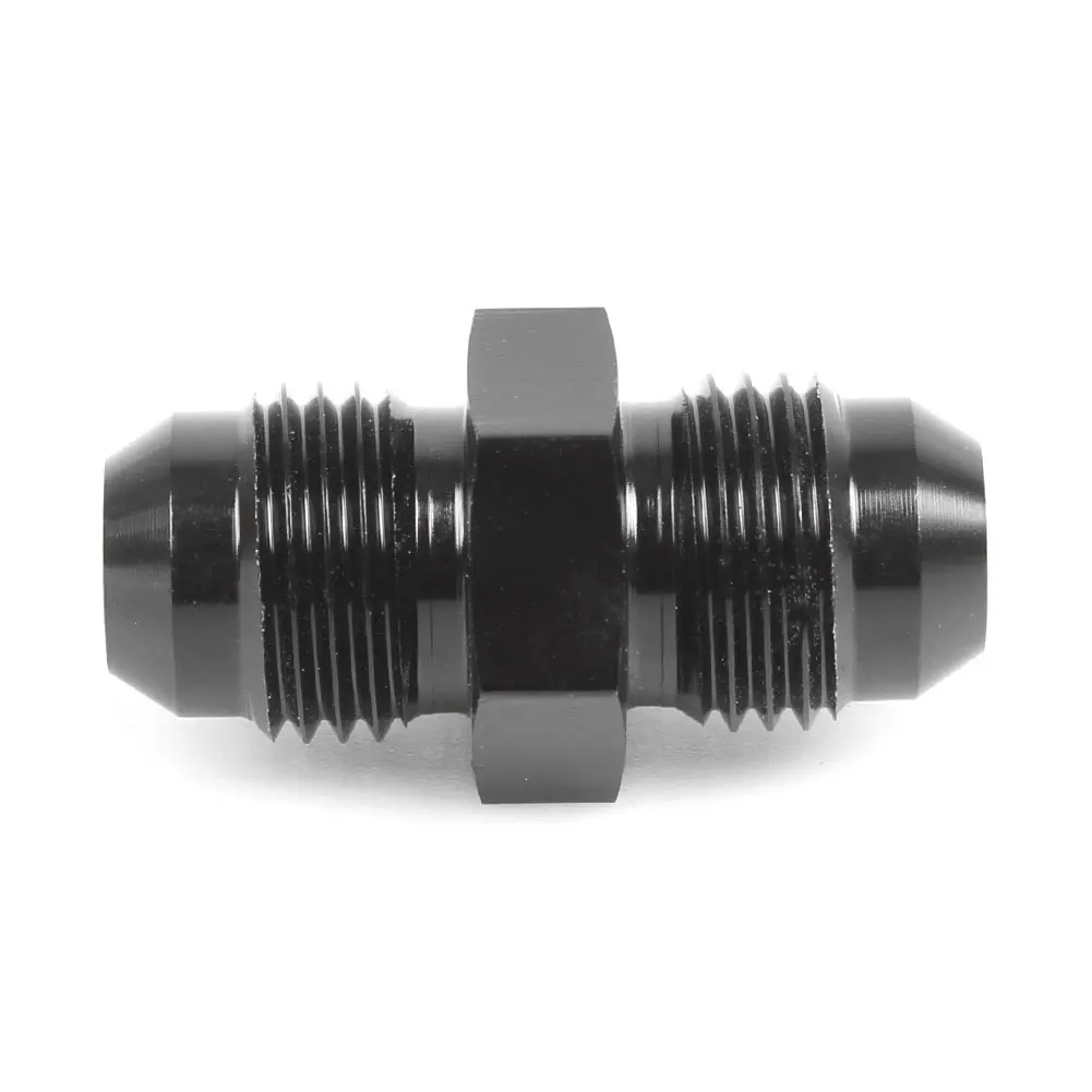 

2pcs/pack Black Car Accessories Fuel Hose Oil Male Adapter Union Flare Coupler Aluminum alloy Universal Flare Coupler