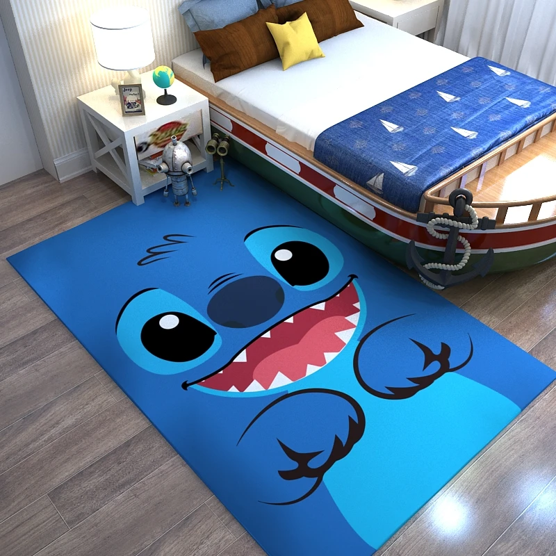 Детское одеяло для ползания прикроватный коврик Ститч ковер напольный