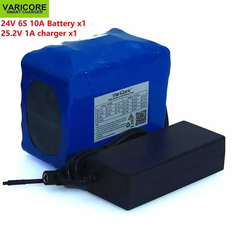 

2023New 24V 10Ah 6S5P 18650 Battery Lithium Battery 25.2V 10000mAh Electric Bicycle Moped / Electric / Li-ion Battery Pack+ 1A C