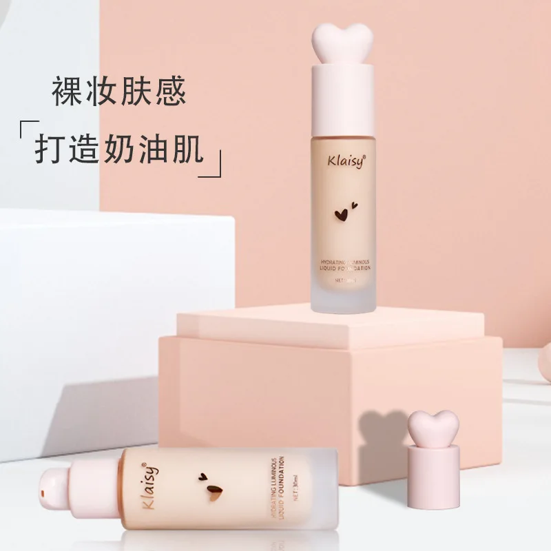 Aqua Moisturizing Liquid Foundation Lightweight Nude Foundation Concealer Portable Skin Sticker Retouching Liquid Foundation