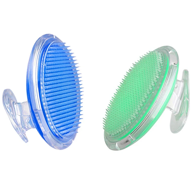 

Exfoliating 2 Pcs Brush Body Brush Eliminate Shaving Irritation For Face Neck Armpit Bikini Line Legs Blue & Green