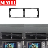 for bmw 5 series m5 e39 1998 2003 carbon fiber stickers display panel central air outlet cover car styling interior accessory