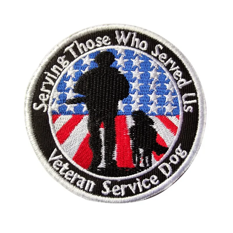 Значок рюкзака для собаки ветеранов армейские нашивки жилет из ткани в стиле