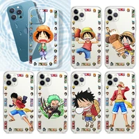 one piece anime funny for apple iphone 13 12 11 pro max mini xs max x xr 6s 6 7 8 plus 5s soft transparent phone case coque capa