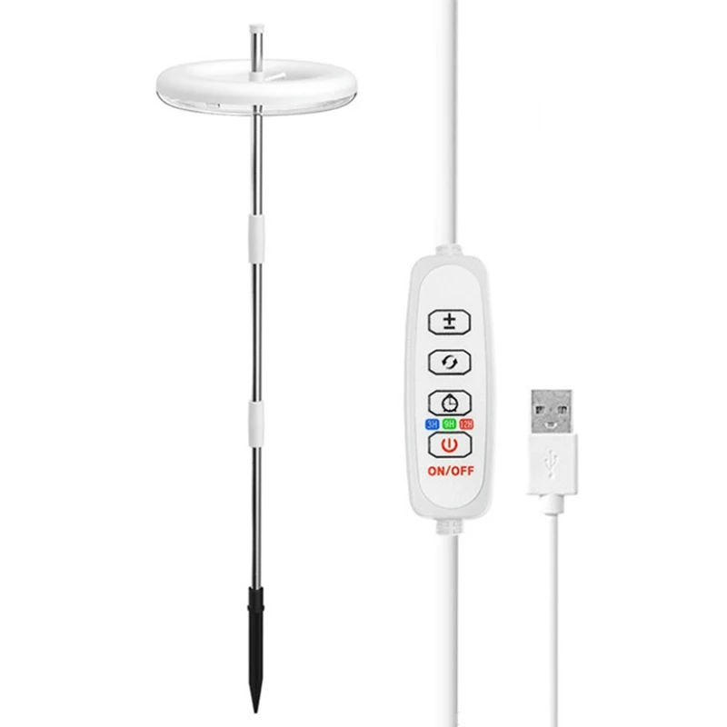 

Grow Lights For Indoor Plants, Full Spectrum LED Plant Grow Light, Height Adjustable Grow Lamp 3 Colors Halo