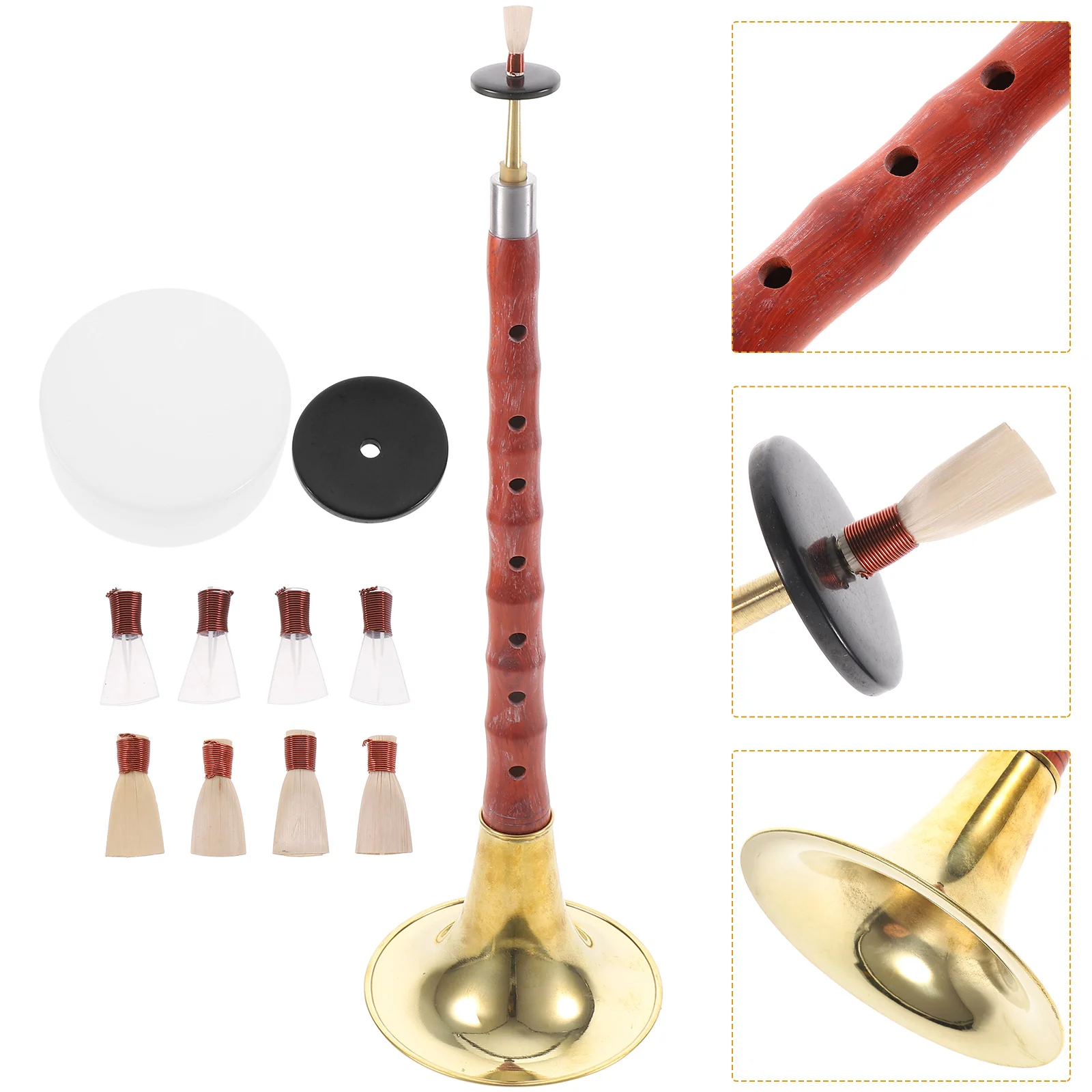 Музыкальный инструмент D Регулировка Suona Horn Instruments Традиционный ключ Красная