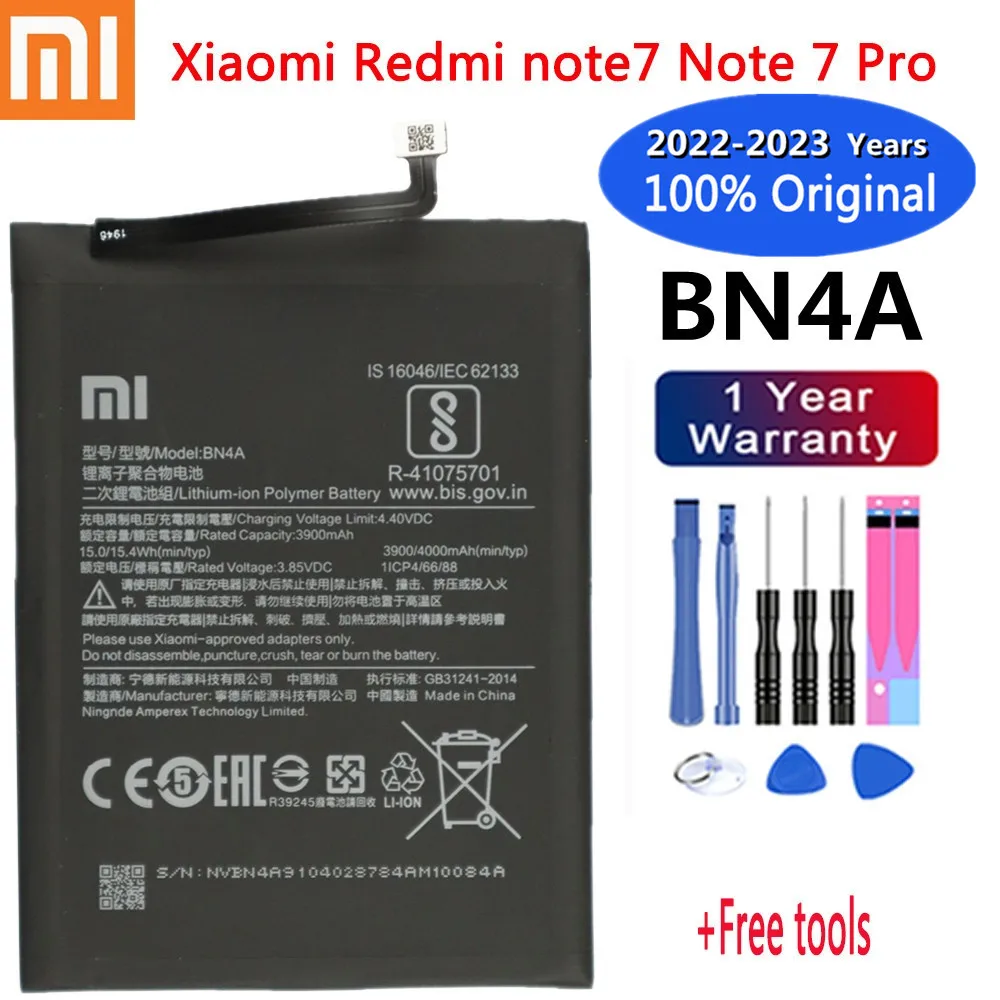 

Аккумулятор для Xiaomi Redmi Note7 Note 7 Pro M1901F7C, 2023 мАч