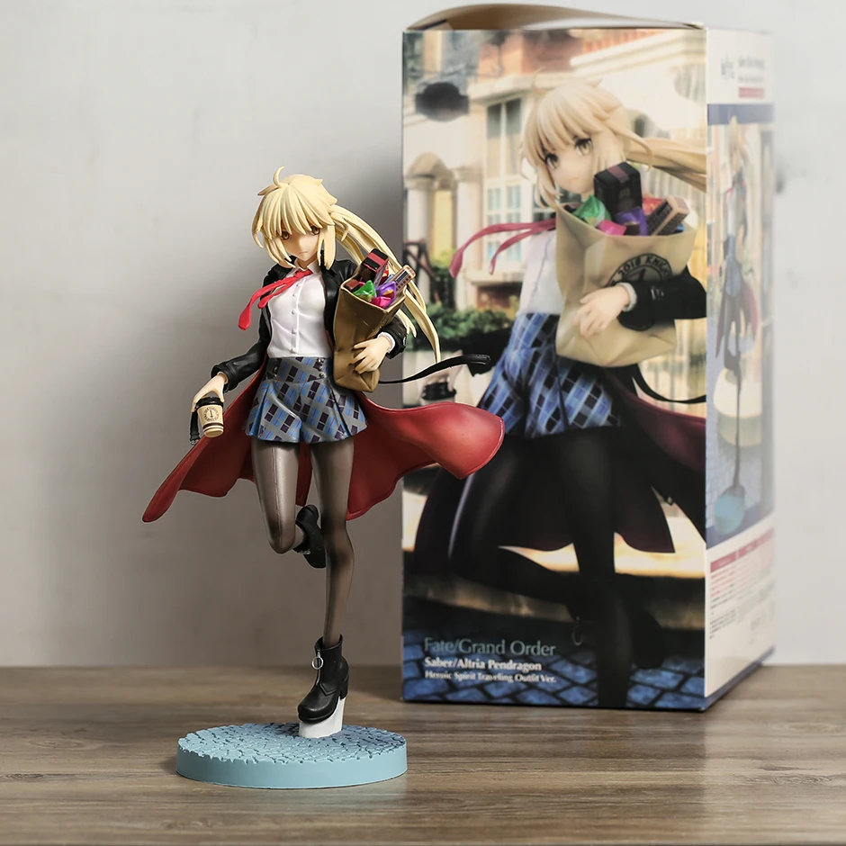 

Fate/Grand Order Saber Altria Pendragon Heroic Spirit Traveling Outfit Ver. 1/7 Scale Figure PVC Collection Model Toy Brinquedos