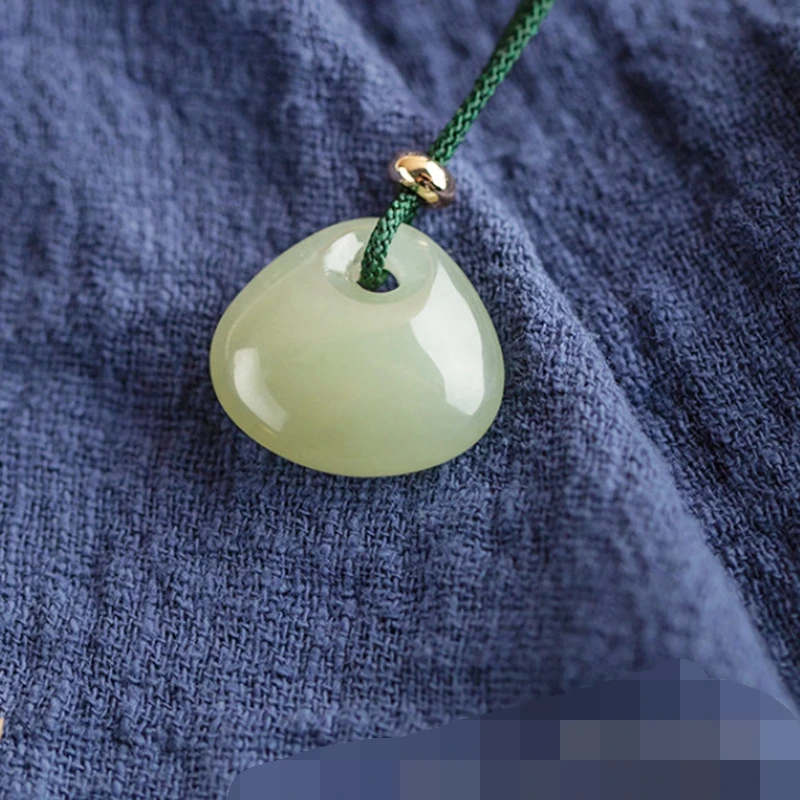 Натуральный нефритовый кулон Hetian модные руны ожерелье ювелирные изделия