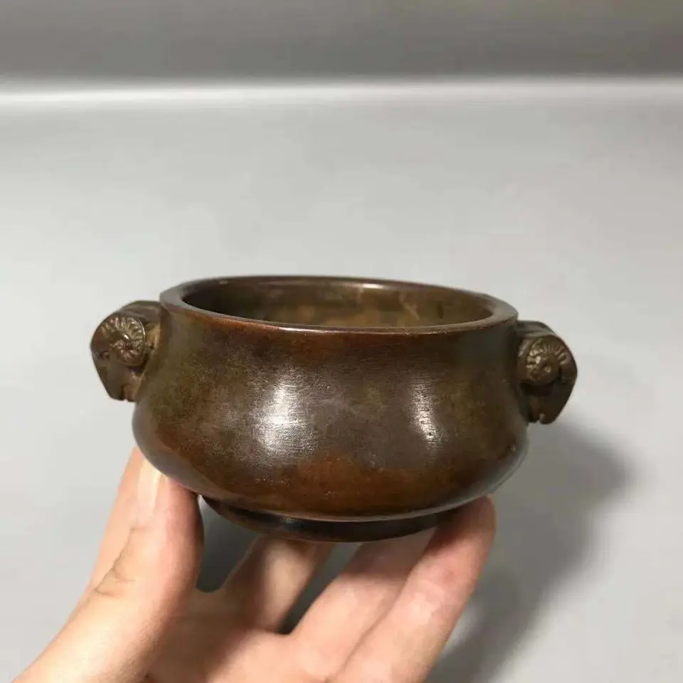 Горелка для благовоний Seiko antique Xuande маленькая горелка с козьим ухом в старом и