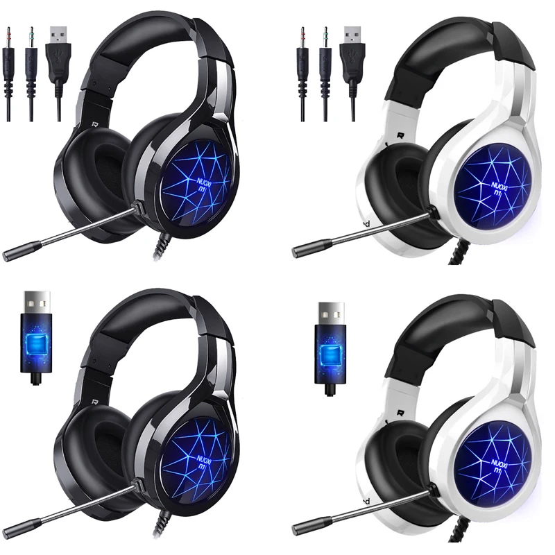 gaming headset gamers headphones with microphone gamer headset for pc 7 1 usb surround stereo for gamer xbox one ps4 pc laptop free global shipping