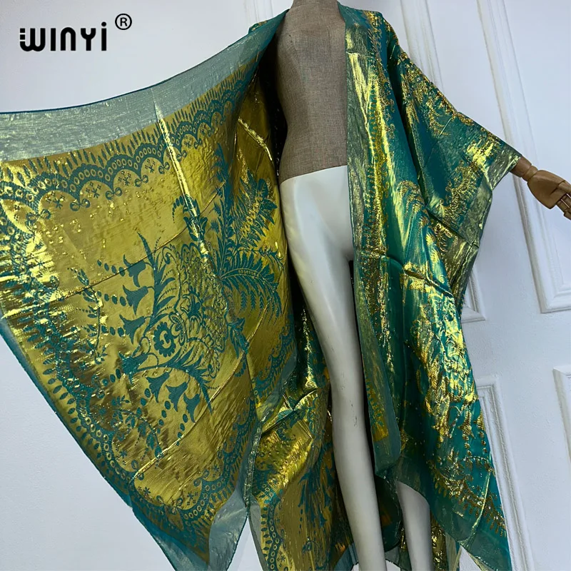 Накидки на бикини WINYI модная женская летняя одежда с принтом платье-кимоно