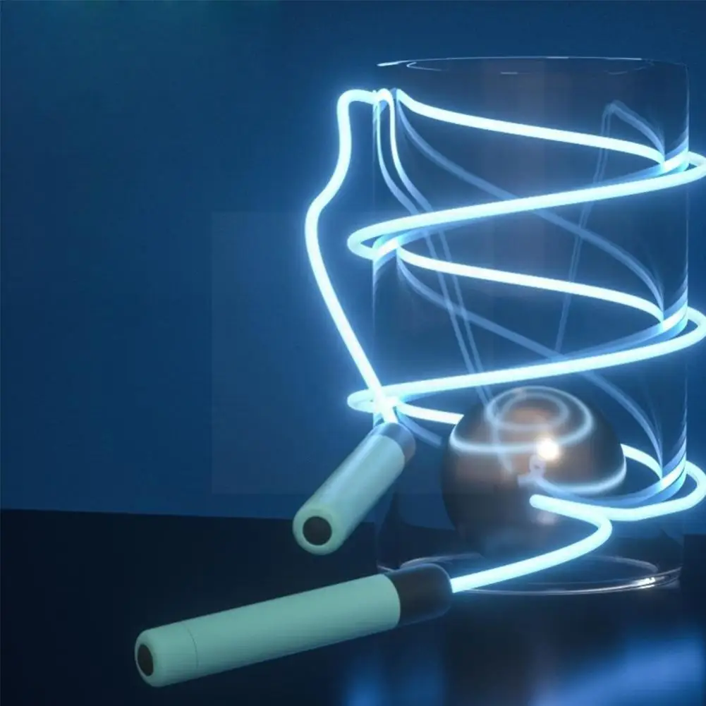 

Luminous Skipping Rope Unisex Fiber Optic Rope Student Racing Rope Fat-reducing Training Led Fitness Skipping T3f8