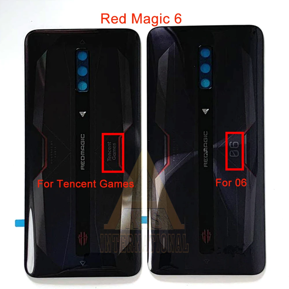 Чехол для батарейного отсека ZTE Nubia Red Magic 6, 6,8 дюйма, Оригинальный чехол для батарейного отсека ZTE Nubia Red Magic6 NX669J Red Magic 6