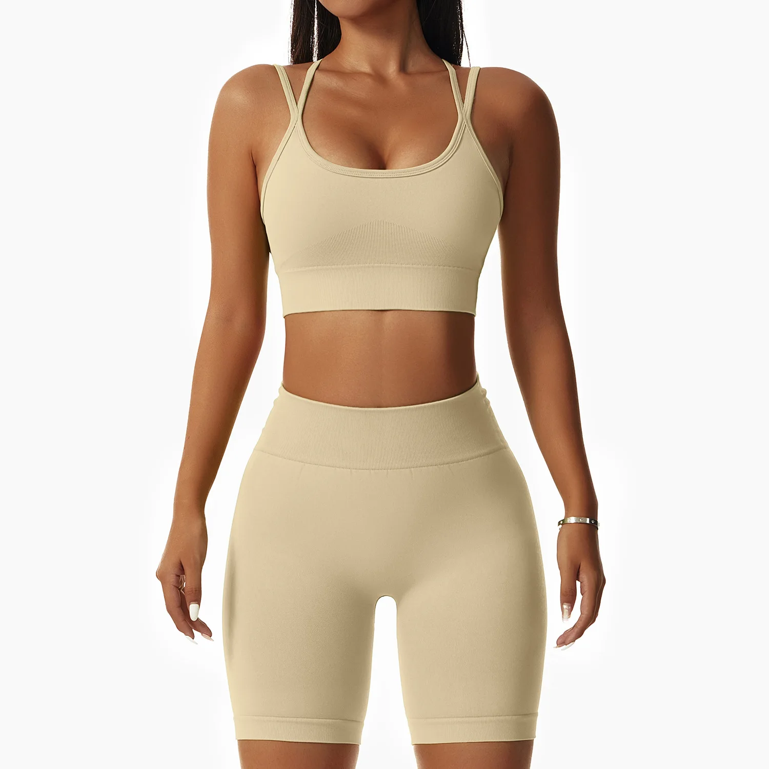 

Yoga Set Gym Clothing Seamless Leggings Women Sports Bra Two Piece Sport Set Women Fitness Workout Clothes For Women Sportswear