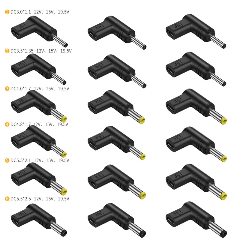 Фото USB C PD к DC разъему питания Универсальный 5V 9V 12V 15V 19V Type C к DC разъему, адаптер зарядки, конвертер для маршрутизатора, планшета, вентилятора №4