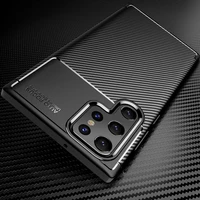 for samsung s9 s10 s20 s21 s22 plus ultra fe 5g carbon fiber silicon case for samsung note 9 10 20s 10e tpu anti fall cover