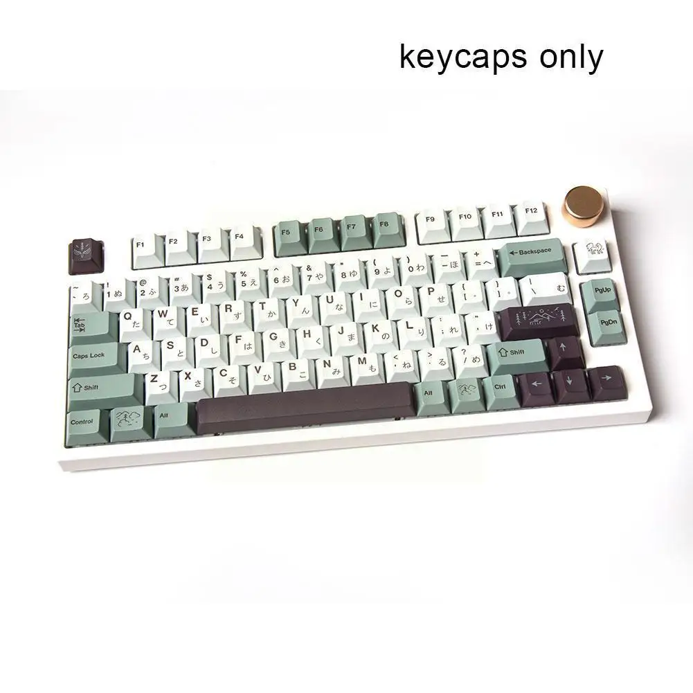 

141Keys GMK Mist PBT Keycap Profile DYE-SUB/Double Shot Original High Keycaps For Mechanical Keyboard 61 64 84 108