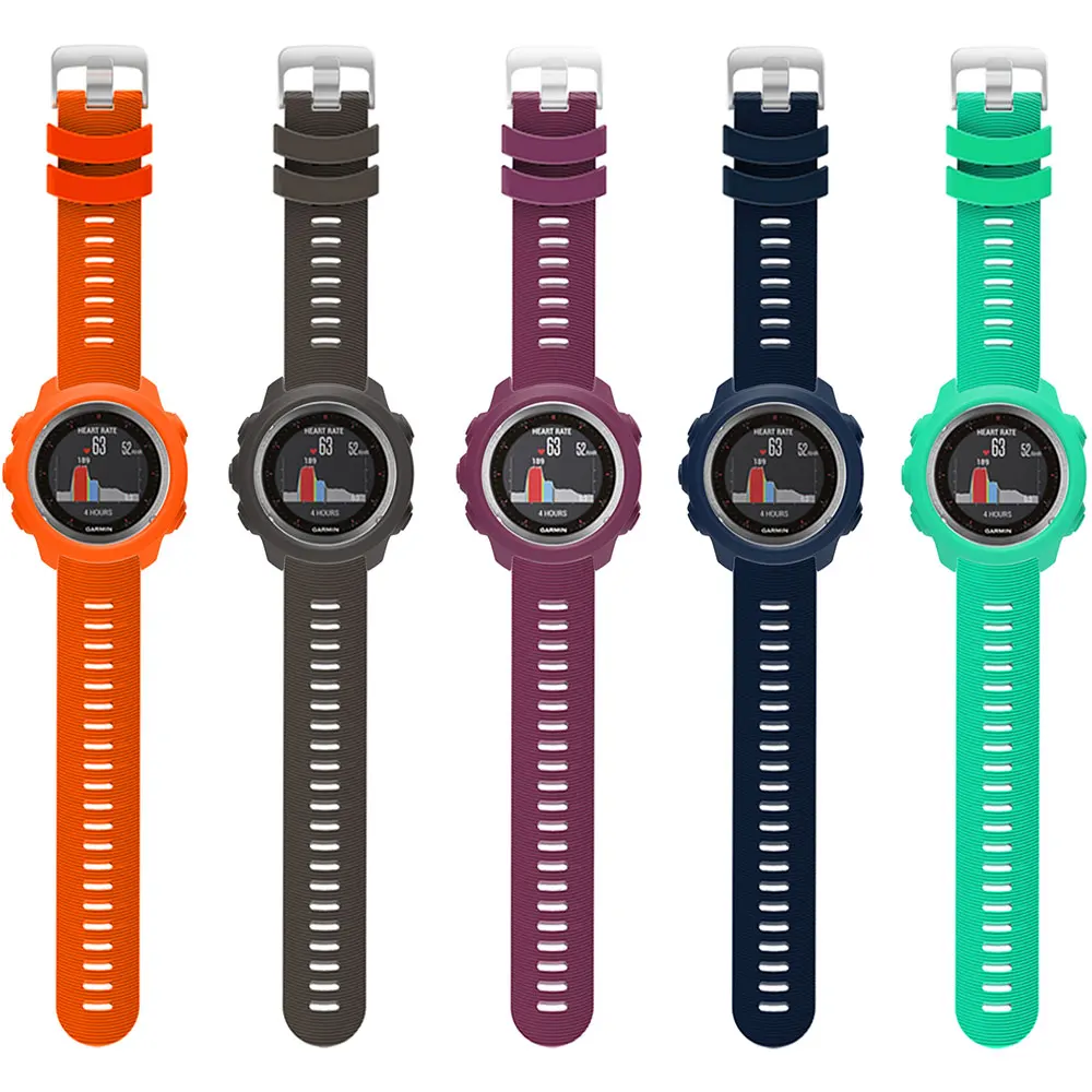 Фото Мягкий силиконовый чехол для Garmin Forerunner 245 м, красочный защитный чехол с полным покрытием для Garmin Forerunner 245, аксессуары №3