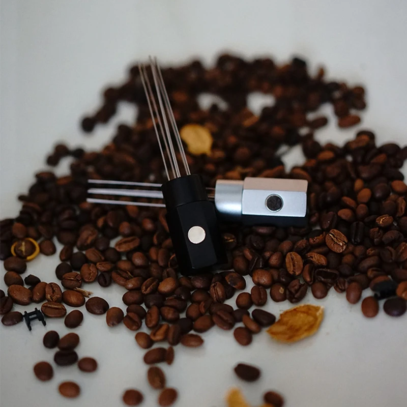 Stainless Steel Coffee Tamper Needle Magnetic Suction Powder Dispenser Stirring Agglomeration Aid